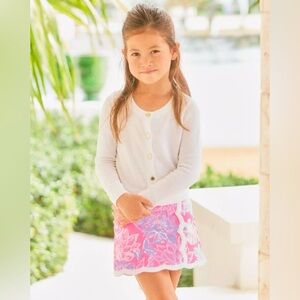Lilly Pulitzer Girls Mini Michelina Skort Rousseau Pink Zen Garden XS 2T/3T NWT